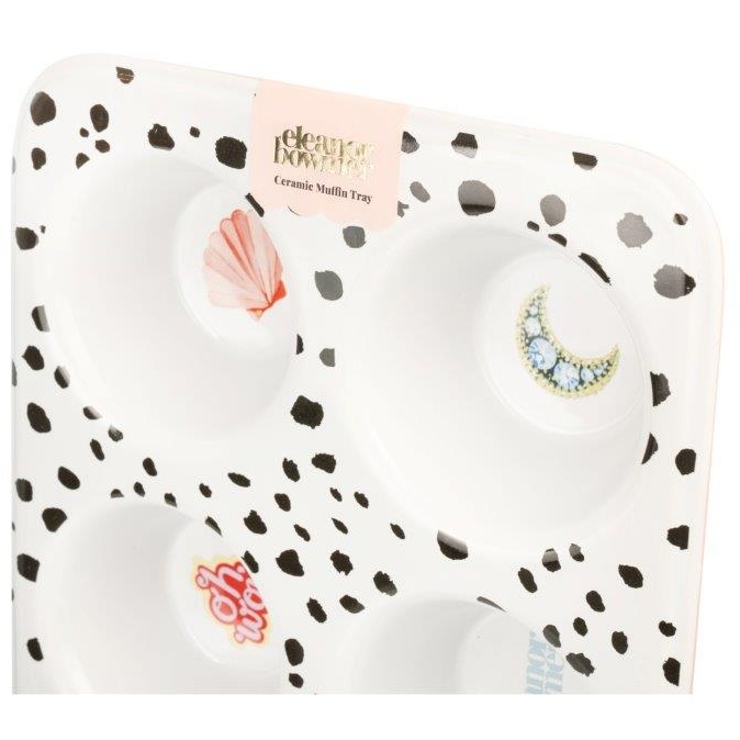 Captivate Eleanor Bowmer Ceramic Muffin Tin Dalmation