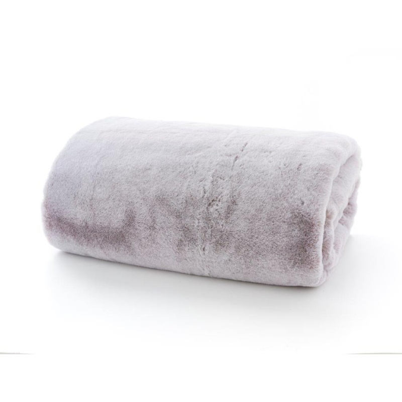 Deyongs Alaska Super Soft Faux Fur Taupe Throw