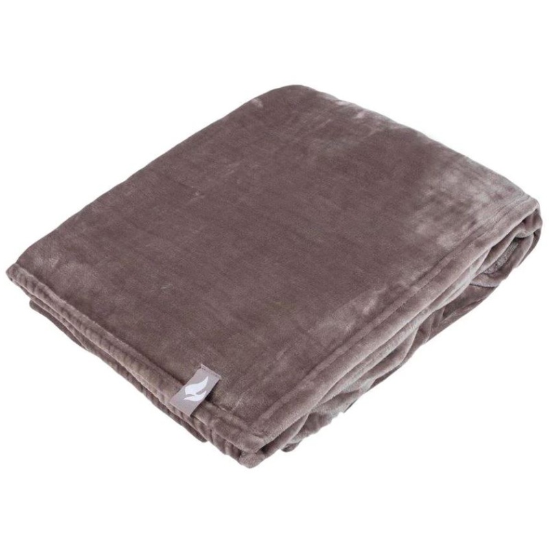 Heat Holder Fleece Blanket/Throw - Grey