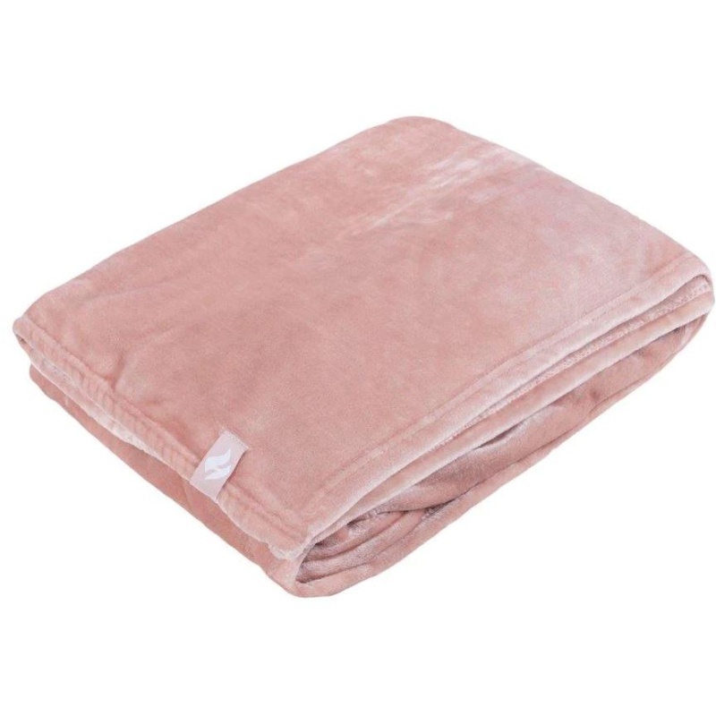 Heat Holder Fleece Blanket/Throw - Dusky Pink