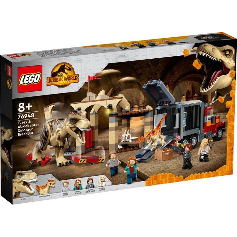 LEGO Jurassic World J76948 T. Rex & Atrociraptor Dinosaur Breakout