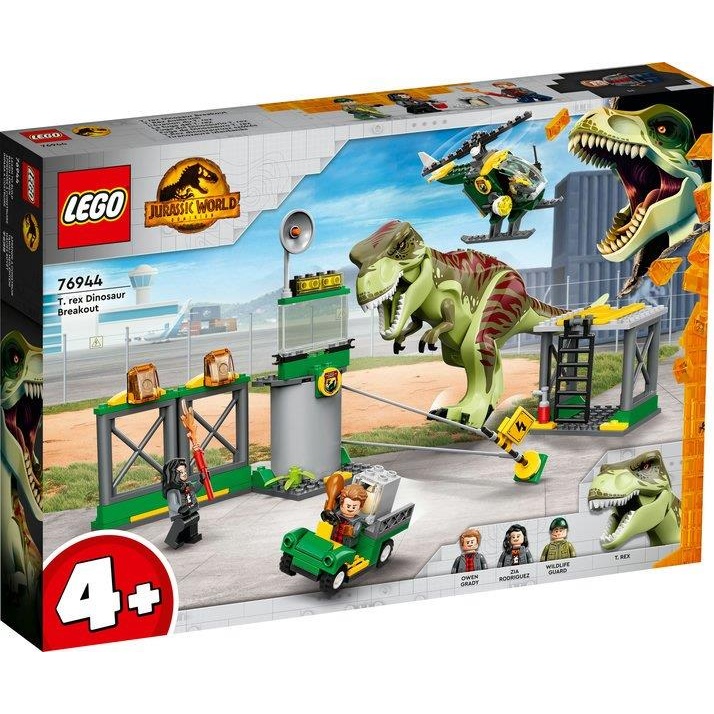 LEGO Jurassic World 76944 T. Rex Dinosaur Breakout Toy Set
