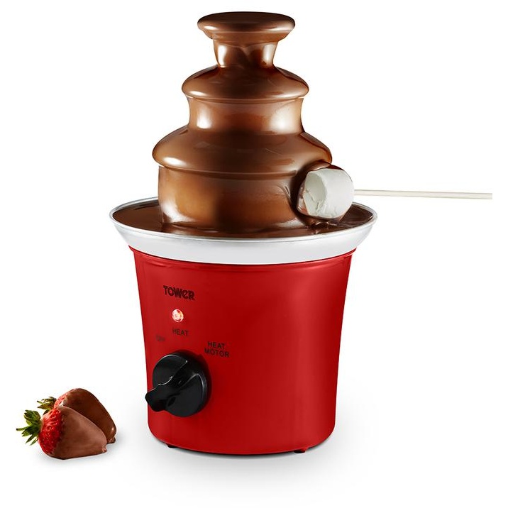 Tower T19043RD Chocolate Fountain - Red