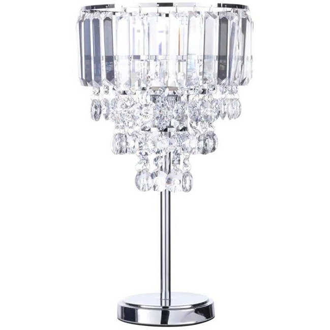 Bhs Light Paladina Table Lamp - Chrome/Clear