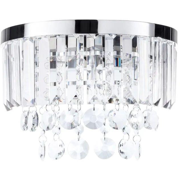 Bhs Light Paladina Wall - Chrome/Clear