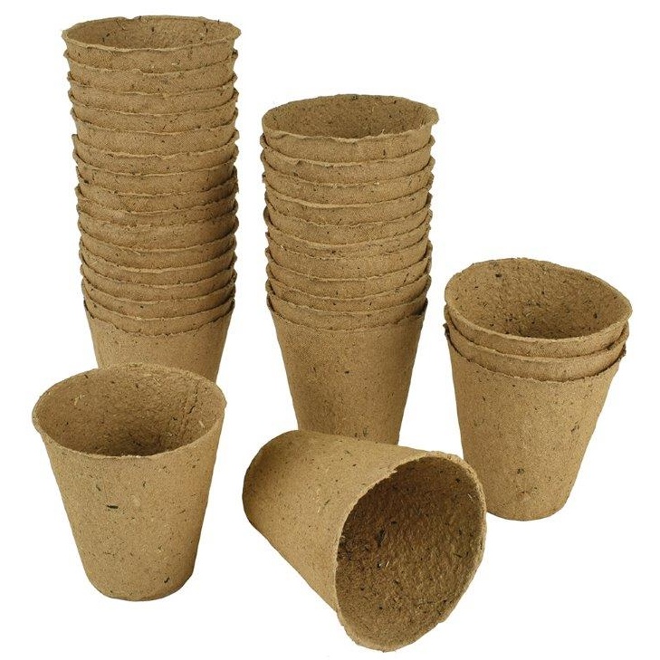 Westlands Gro-Sure Fibre Pots Round 6Cm 24Pk