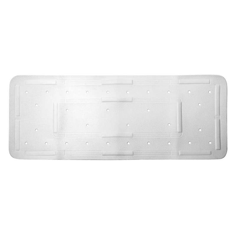 Showerdrape Comfy Cushioned Ex Long Bath Mat 36 x 92cm - White