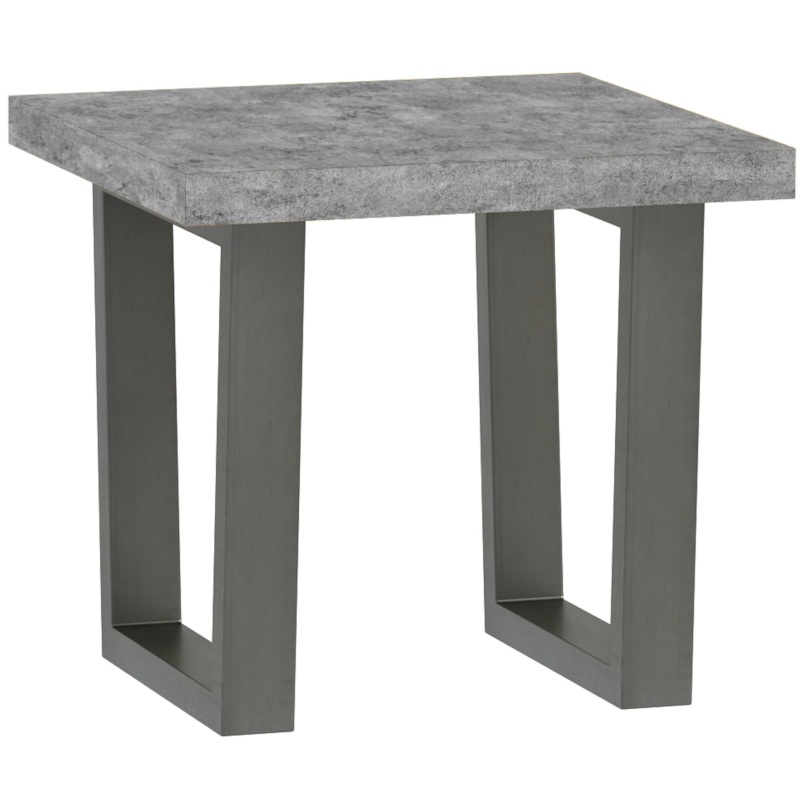 Brooklyn Lamp Table - Stone Effect