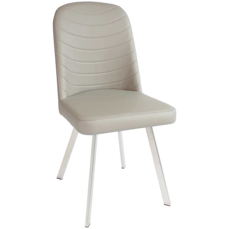 Elan Dining Chair - Cappuccino Vegan Leather
