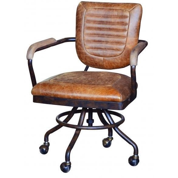 Meteor Office Chair Plush Brown Leather