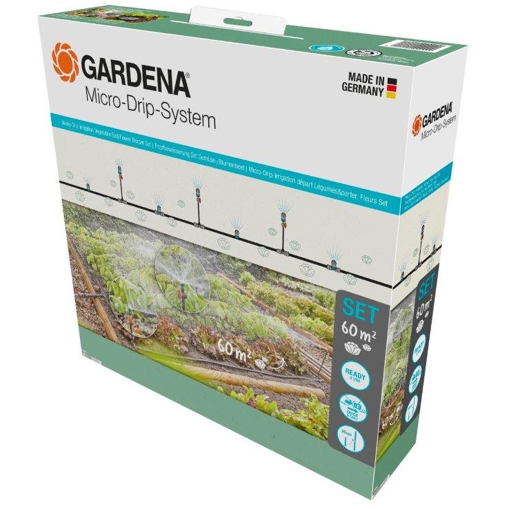 Gardena Start Set Micro-Drip-Irrigation Vegetable Bed/Flower Border Set (60 m?)