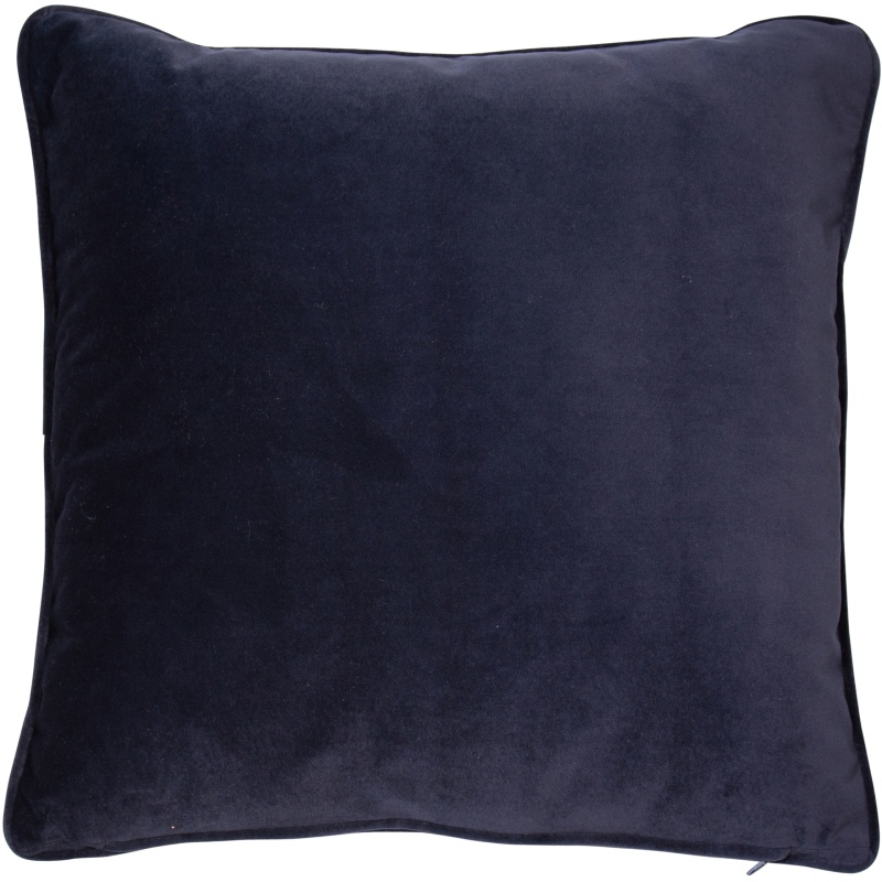 Malini Luxe velvet Navy Cushion 43cm x 43cm