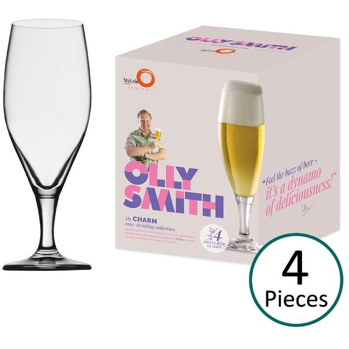 Olly Smith Footed Beer Glass Set of 4