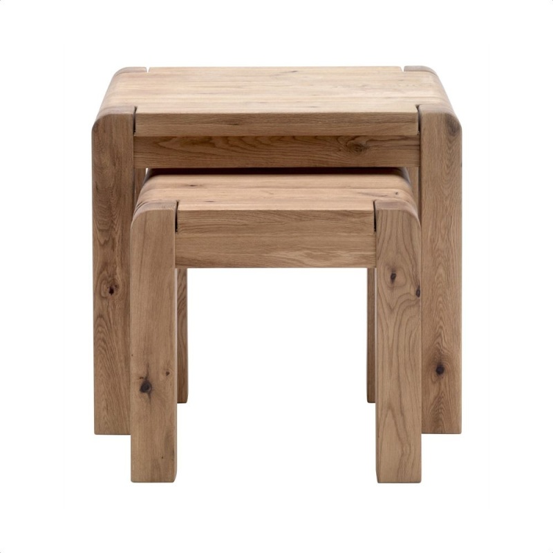 Imola Oak Nest of Tables