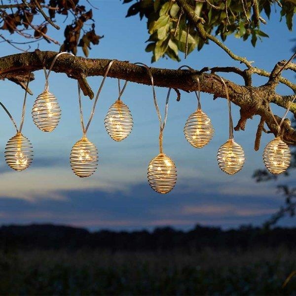 Smart Garden SpiraLight 10 Silver Solar String Lights