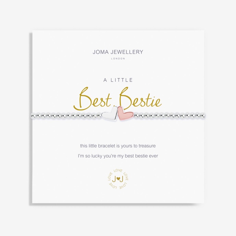 Joma Jewellery Silver A Little Best Bestie Bracelet