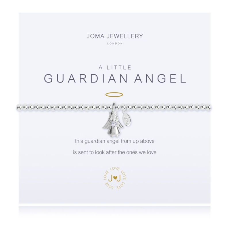 Joma Jewellery Silver A Little Guardian Angel Bracelet