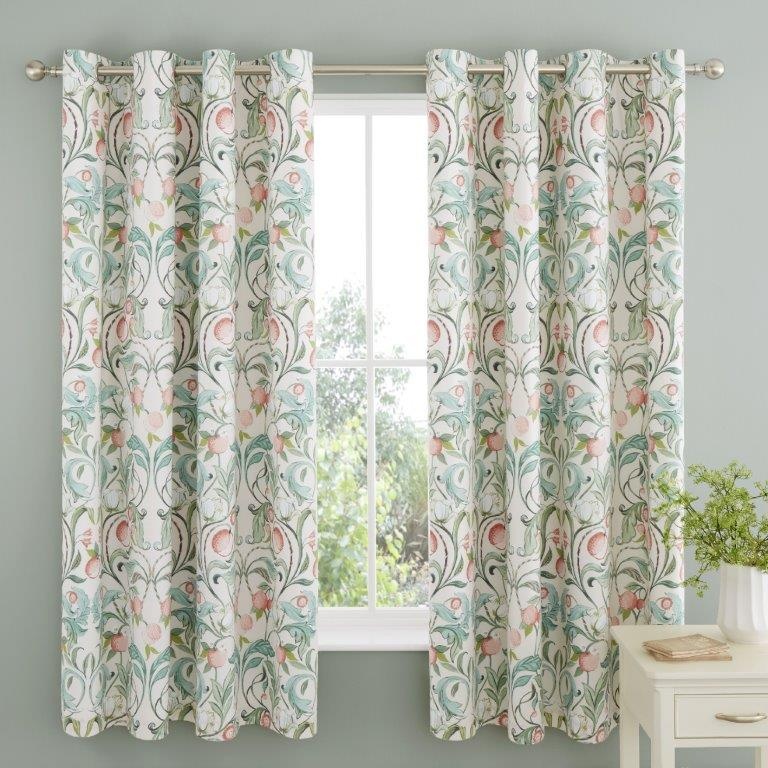 Catherine Lansfield Clarence Floral Curtains 66 x 72