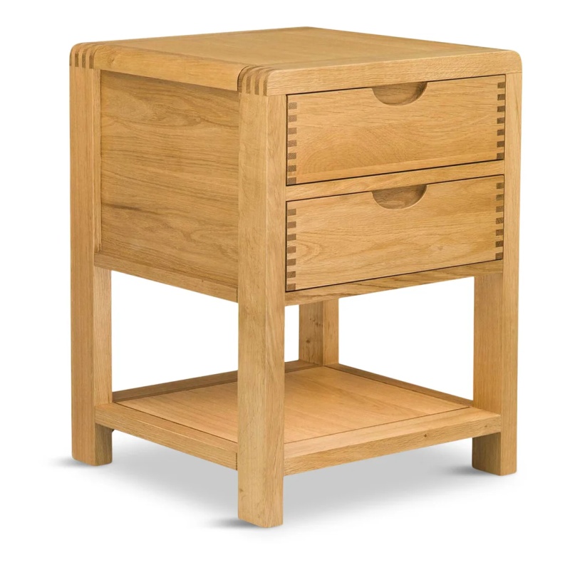 Ercol Bosco 2 Drawer Bedside Cabinet
