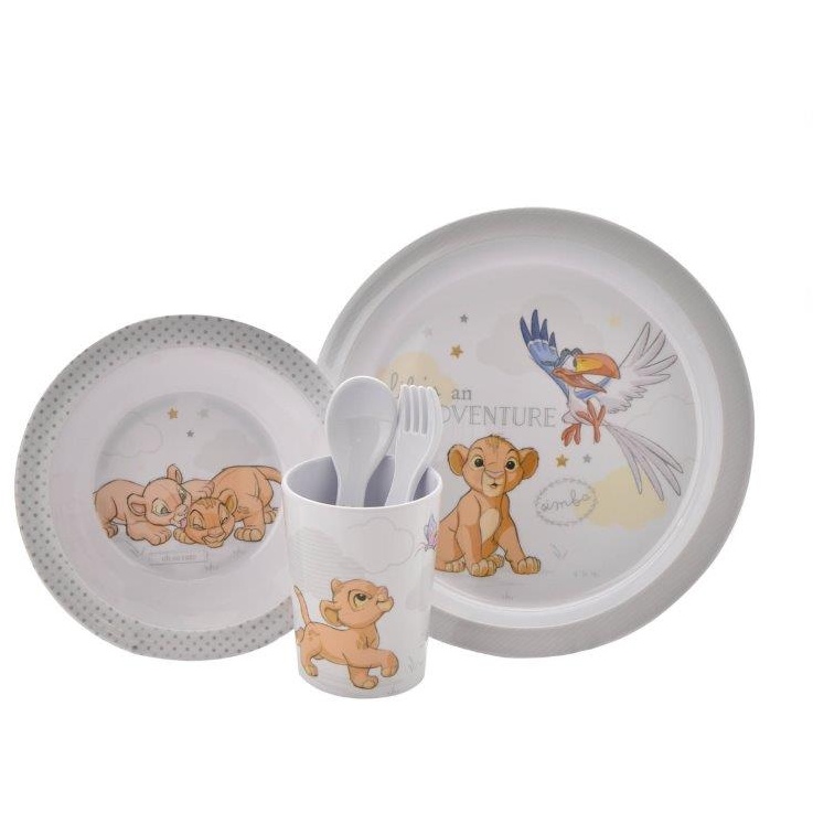Magical Beginnings 5 Piece Melamine Crockery Set - Simba