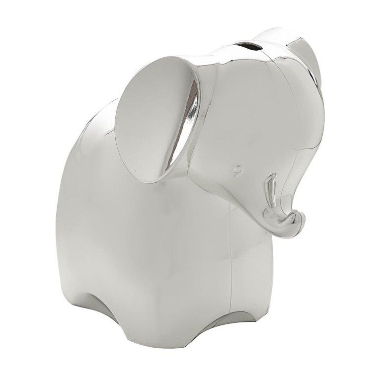 Bambino Silver Plated Elephant Money Box