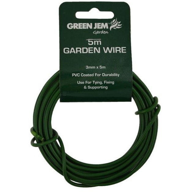 Green Jem 5m Coated Garden Wire