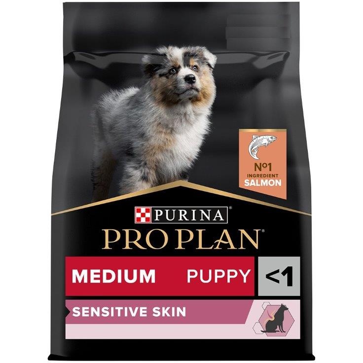Pro Plan Medium Puppy Sensitive Skin Salmon Dry Dog Food - 3kg