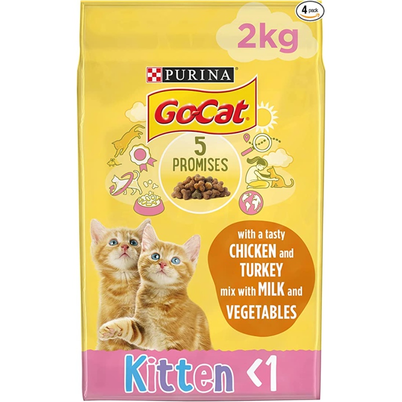 Go-Cat Junior Chicken and Milk Dry Cat Food - 2kg