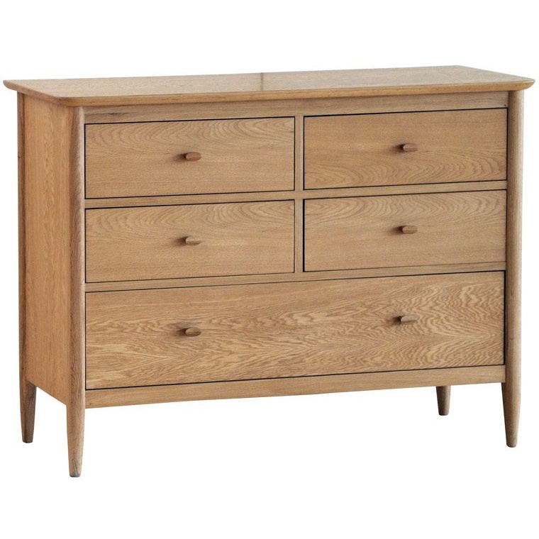 Ercol Teramo 5 Drawer Wide Chest