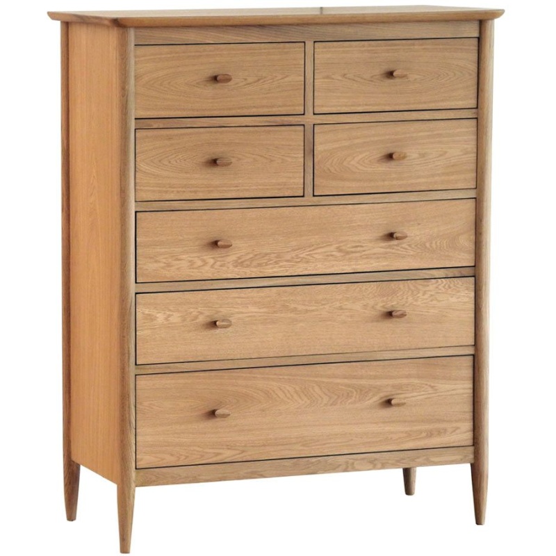 Ercol Teramo 7 Drawer Tall Wide Chest