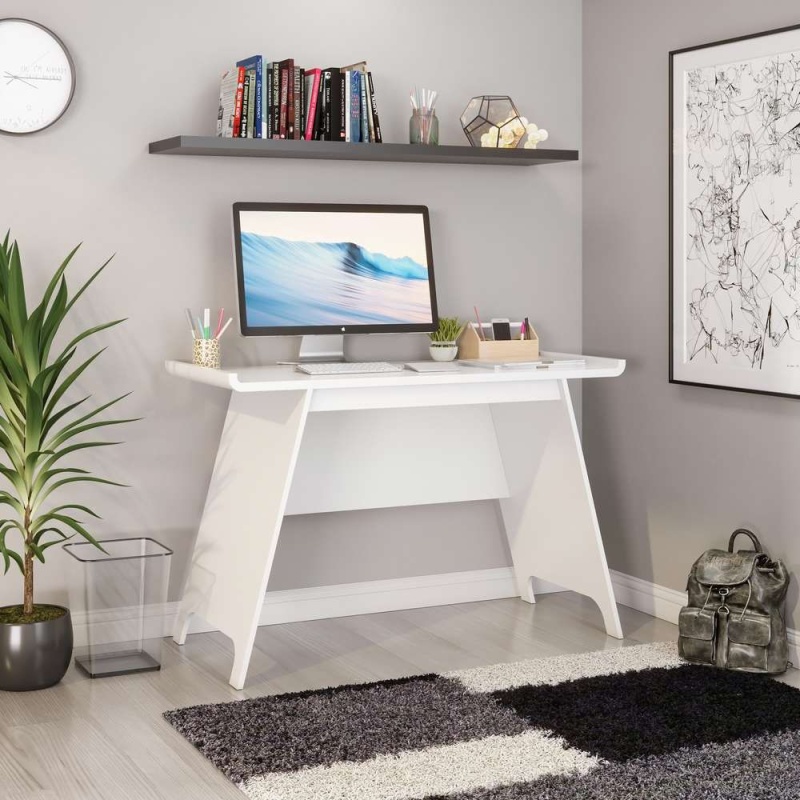 Atlanta Trestle Desk White