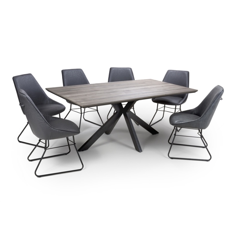 Phoenix Dining Table 1.8m - Grey