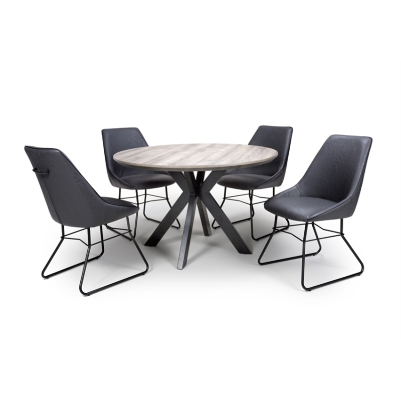 Phoenix Round Table 1.2m - Grey