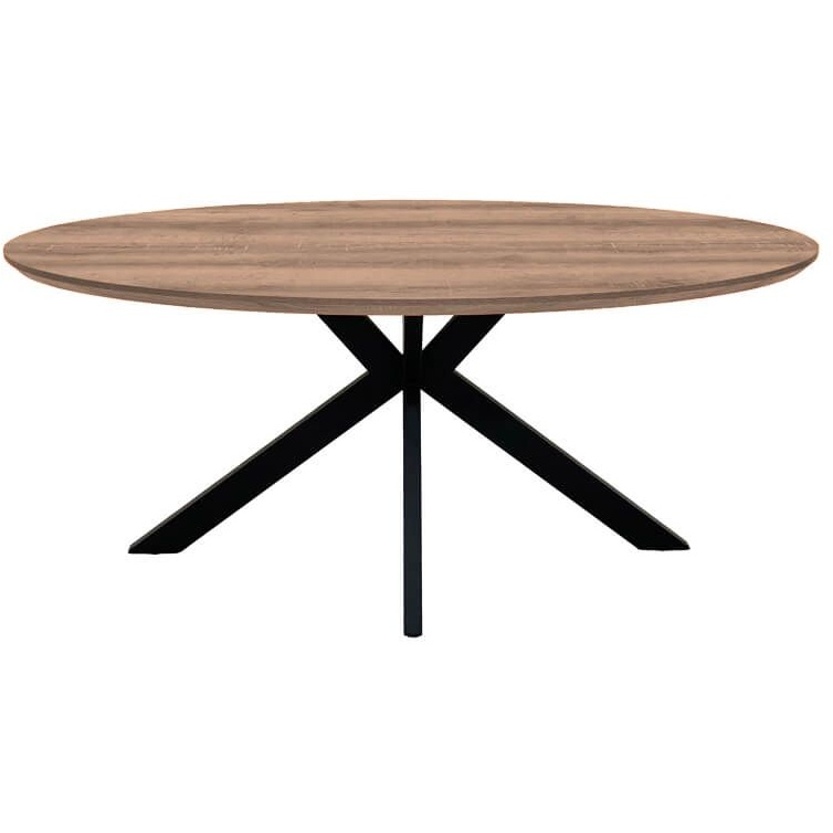Phoenix Oval Table 2.2m - Light Walnut
