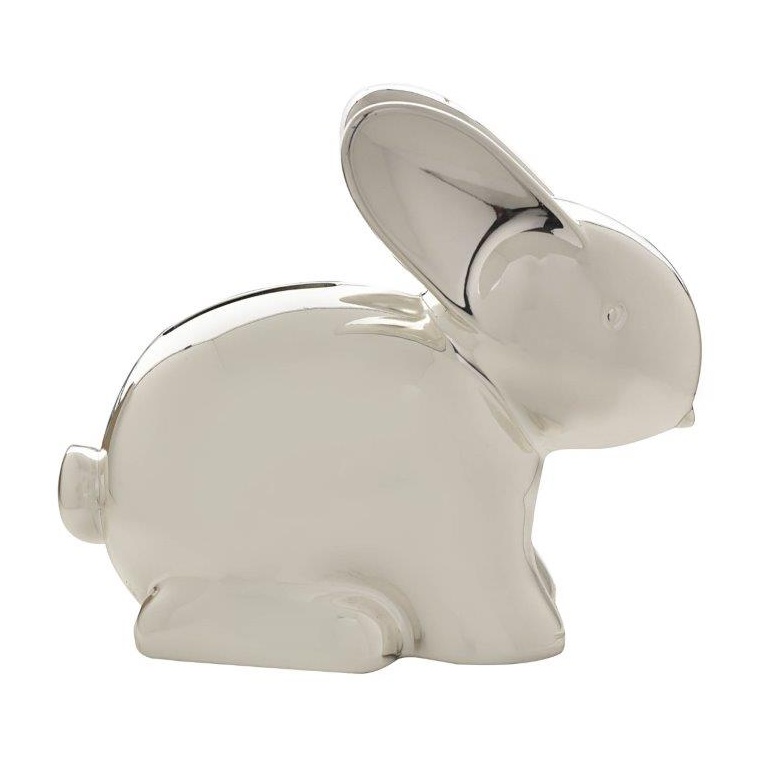 Bambino Silver Plated Rabbit Money Box