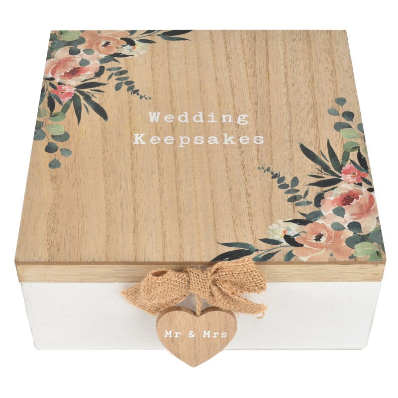 Widdop Love Story Wedding Day Keepsake Box - Mr And Mrs