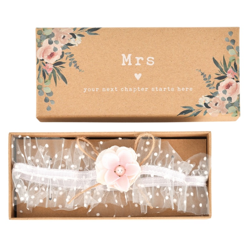Widdop Love Story Bridal Garter In Gift Box