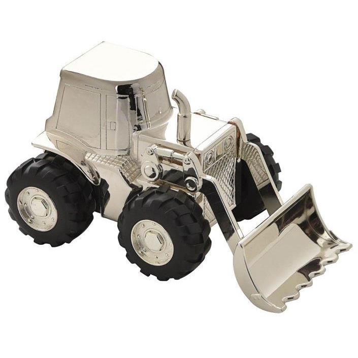 Bambino Silver Plated Digger Money Box