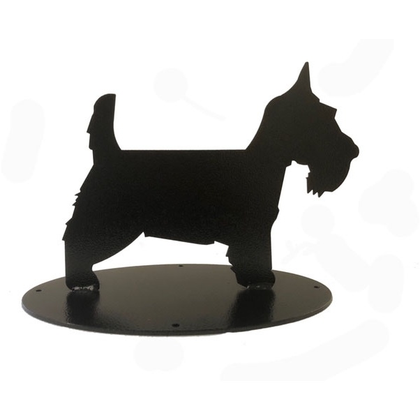 Poppy Forge Scottie Dog Boot Scraper Silhouette