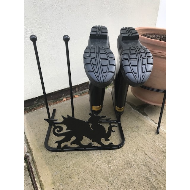 Poppy Forge 2 Pair Boot Rack - Welsh Dragon