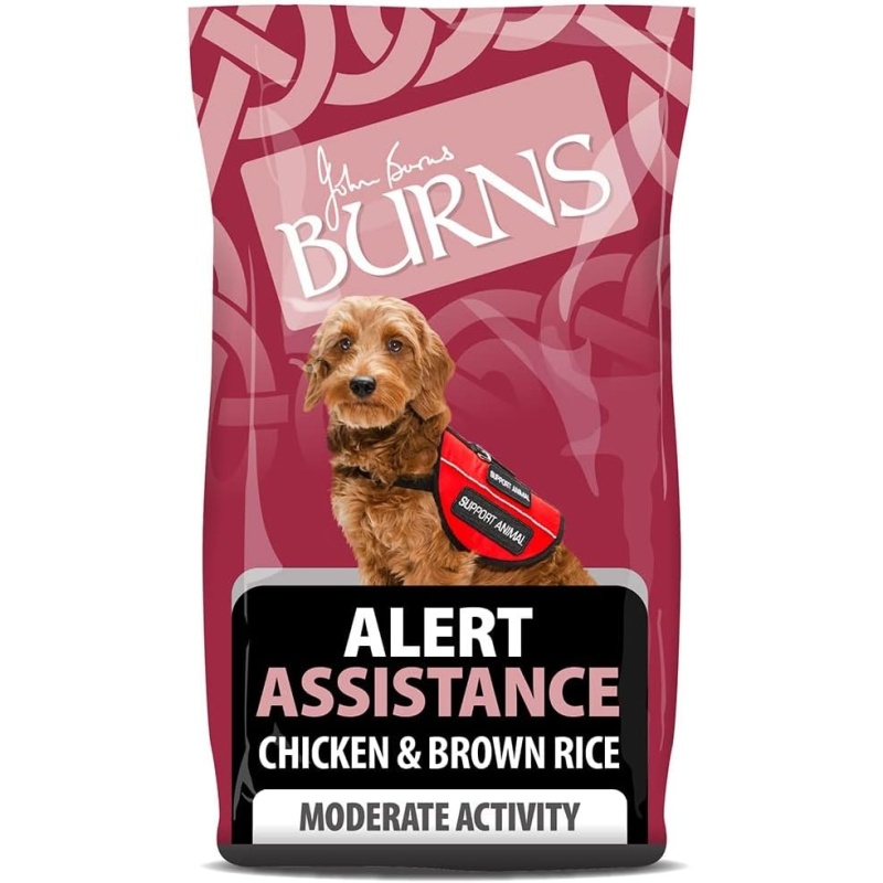 Burns Adult Dog Alert Chicken & Brown Rice Dry Food - 12kg