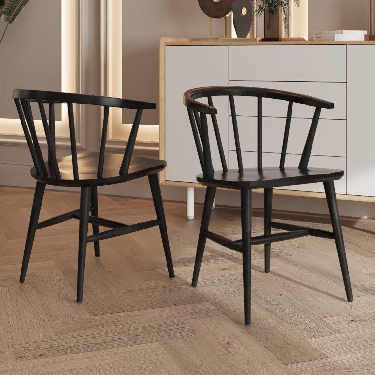 Bell & Stocchero Como Black Beech Dining Armchair