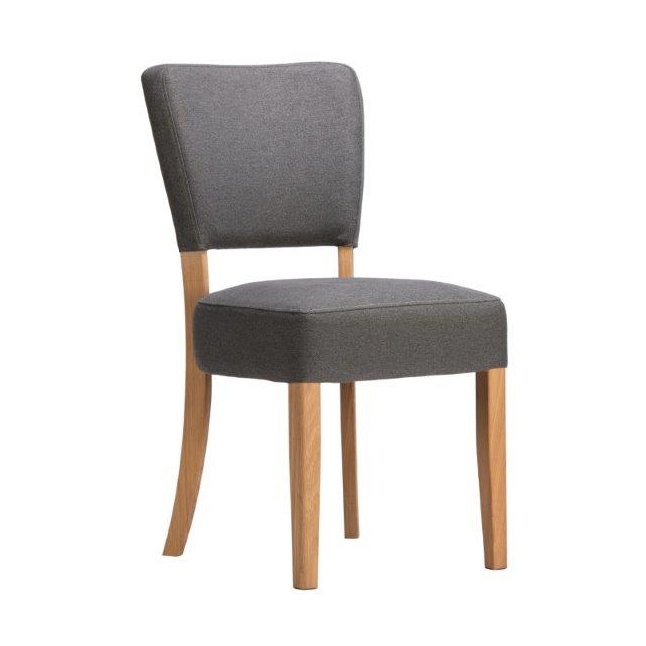 Bell & Stocchero Nico Dining Chairs (Pair) - Pewter Fabric