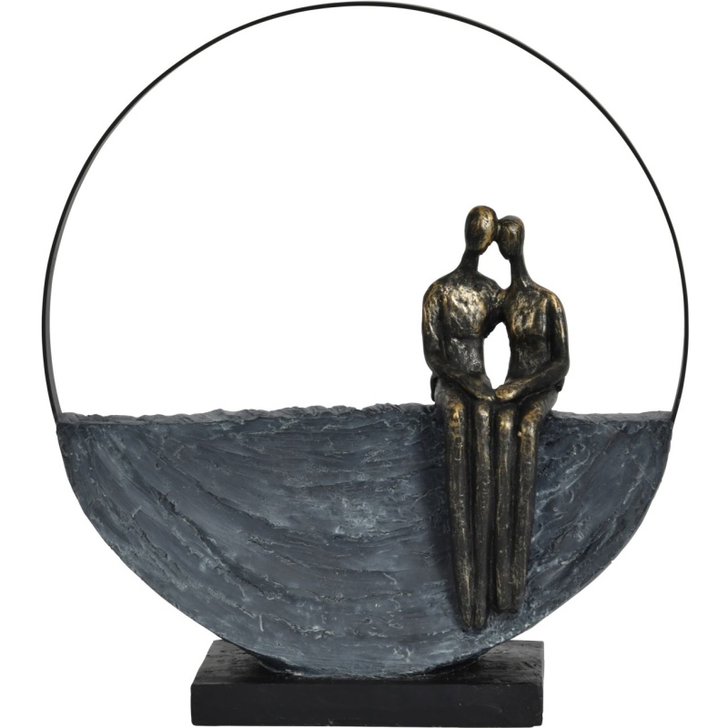 Libra Couple Encircles Sculpture