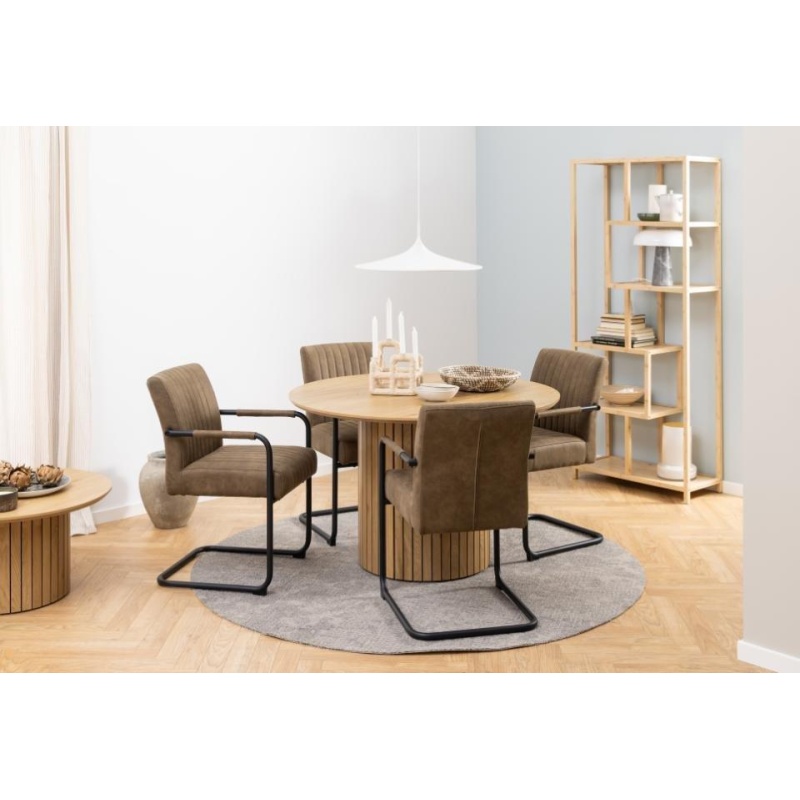 Actona Light/Brown Adele Dining Chair With Armrest