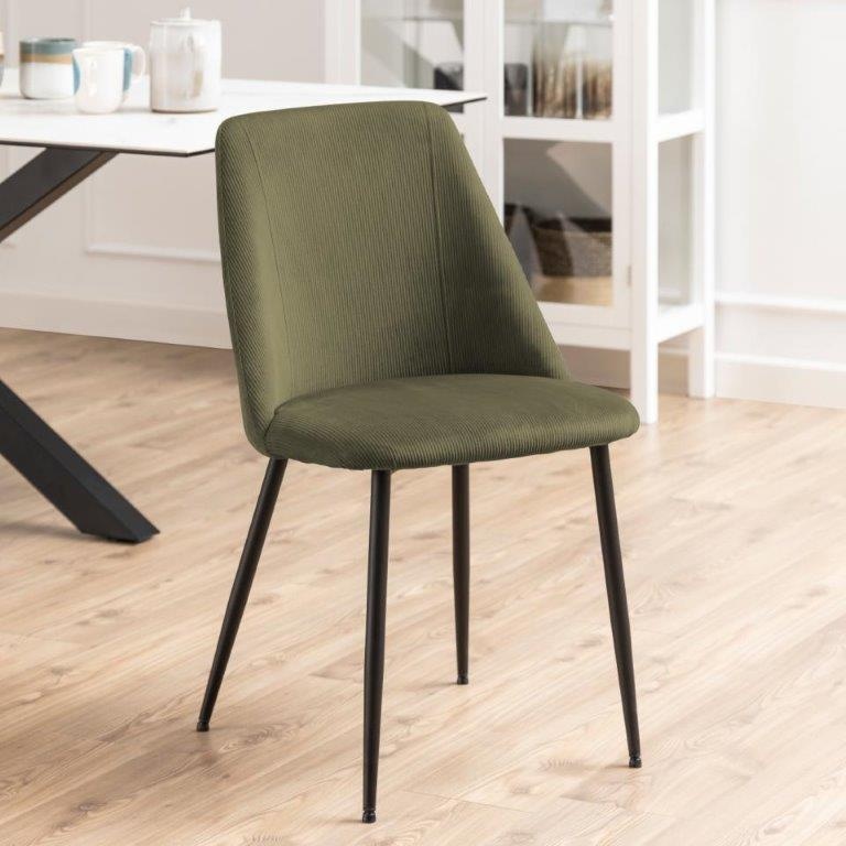Actona Green Ines Dining Chair - Olive
