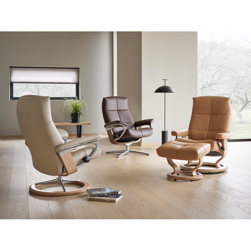 Stressless David Power Recliner Chair & Footstool