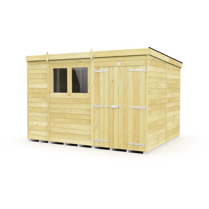 DIY Sheds Pent Shed - Double Door