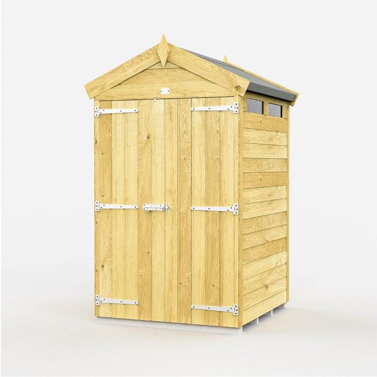 DIY Sheds Apex Security Shed - Double Door
