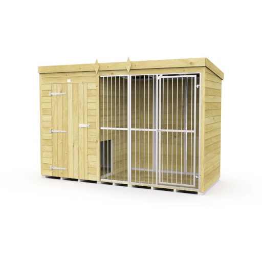 DIY Sheds Dog and Kennel Run - Full Height with Bars